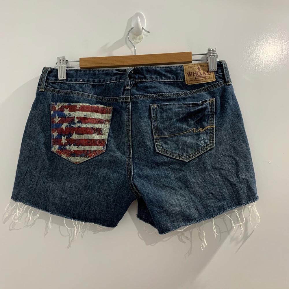 Who.A.U Denim Shorts Size 29 - Picture 3 of 8